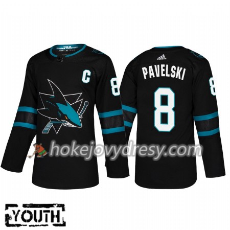 Dětské Hokejový Dres San Jose Sharks Joe Pavelski 8 Alternate 2018-2019 Adidas Authentic
